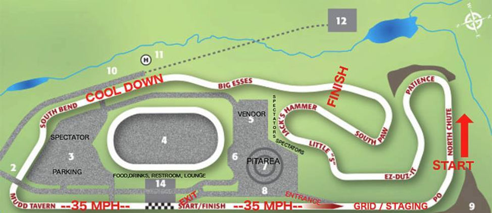 Dominion track map